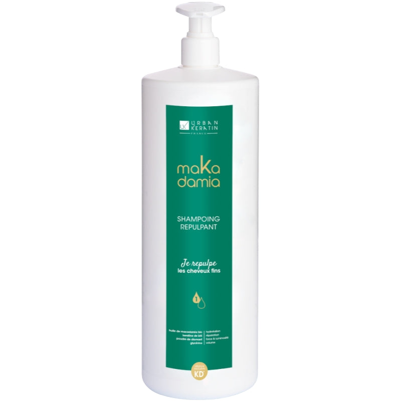 Shampoing Repulpant Cheveux Fins Makadamia Urban Keratin 1L