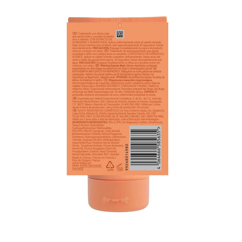 Masque Express Auto-Chauffant Invigo Nutri-Enrich Wella 9