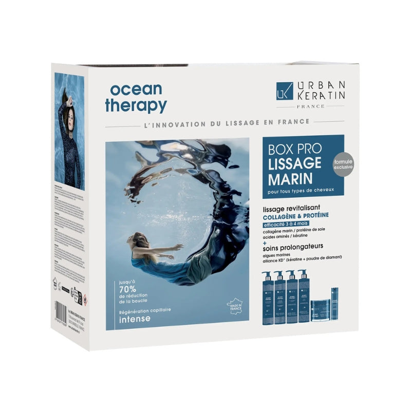 Box Pro Lissage Marin Ocean therapy Urban Keratin 6x400ml