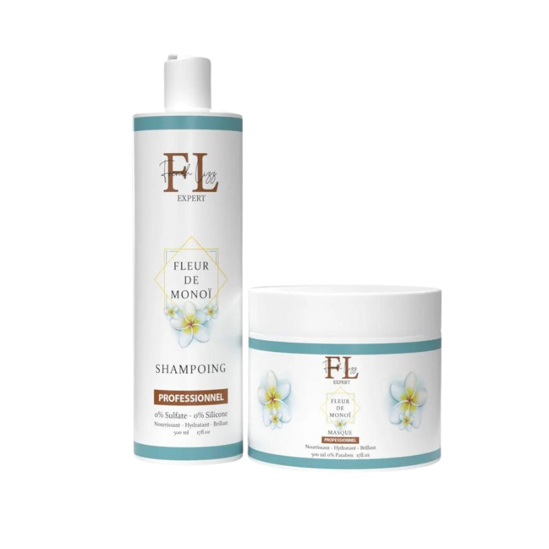 Kit Sans Sulfate French Lizz Fleur de Monoï Shampoing Masque