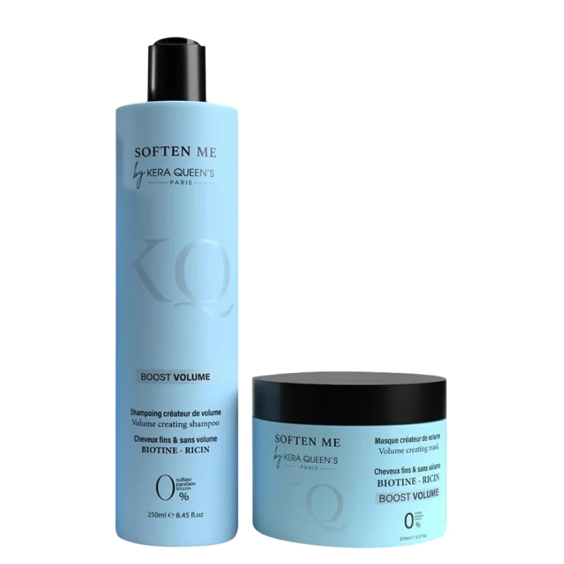 Kit Sans Sulfate Kera Queen’s Soften Me Boost Volume Shampoing Masque