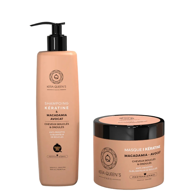 Kit Sans Sulfate Kera Queen's Rituel Macadamia Shampoing Masque