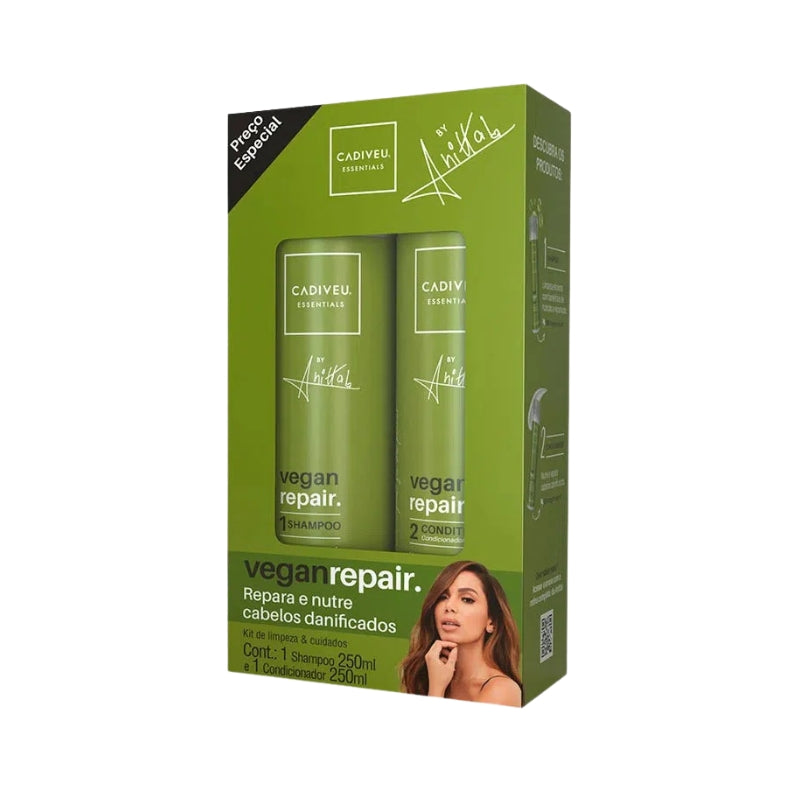 Kit Soin Cheveux Vegan Repair Cadiveu Shampoing Masque
