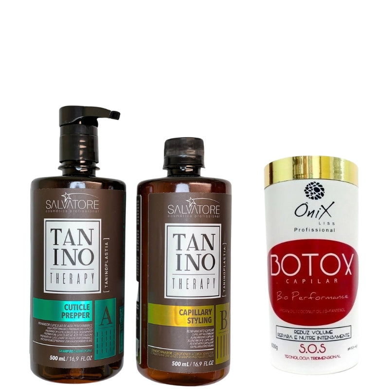 Lissage Au Tanin Tanino Therapy 500ml + 1KgBtx Onix Liss