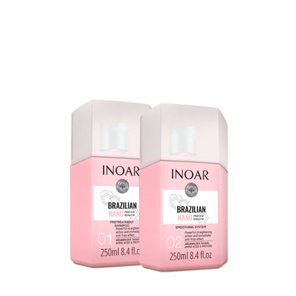 Lissage Brésilien Inoar Brazilian Nano Protein Keratin 2x250ml