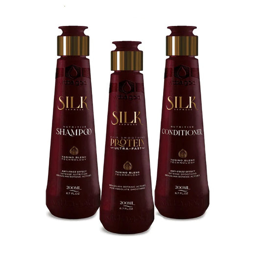 Lissage Brésilien Vitta Gold Silk Express Coffret 3x200ml