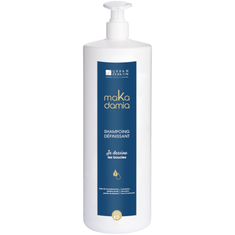 Shampoing Définissant Cheveux Boucles Makadamia Urban Keratin 1L