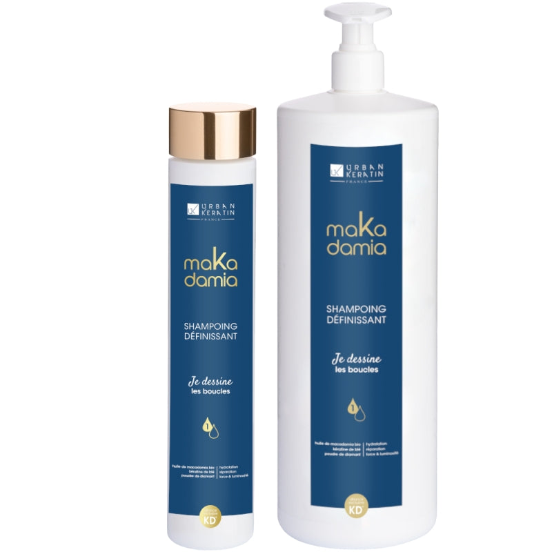 Shampoing Définissant Cheveux Boucles Makadamia Urban Keratin