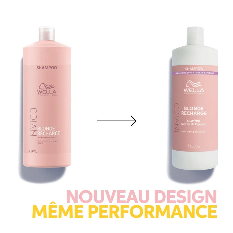 Shampooing Blond Froid Invigo Blonde Recharge Wella 1L 1