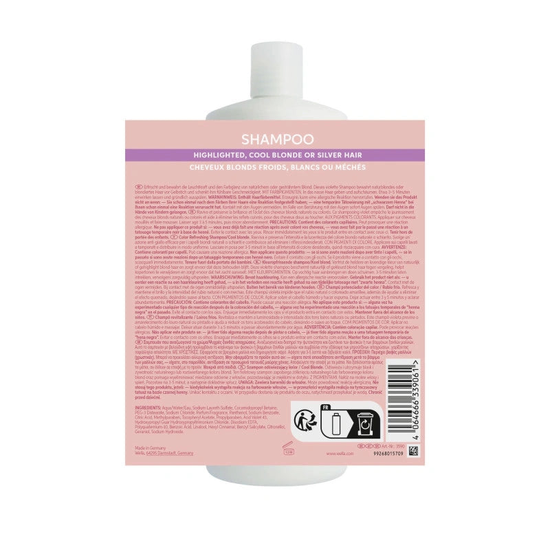 Shampooing Blond Froid Invigo Blonde Recharge Wella 4
