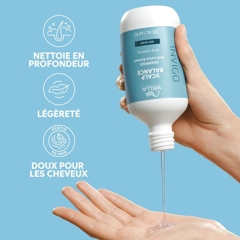Shampooing Purifiant Cheveux Gras Invigo Balance Wella 8