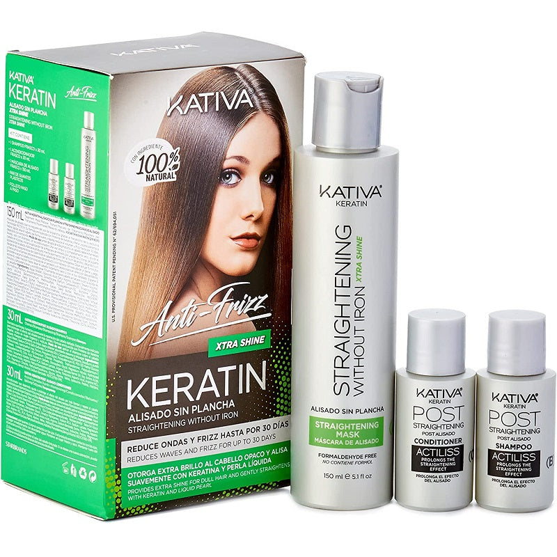 Kativa Kératine Sans Fer à Lisser Xtra Shine