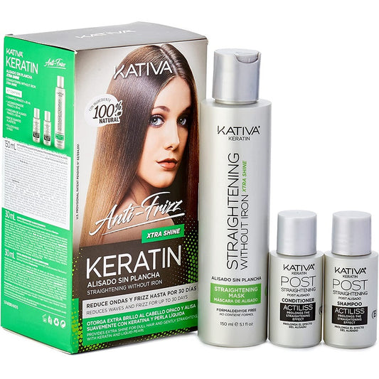 Kativa Kératine Sans Fer à Lisser Xtra Shine